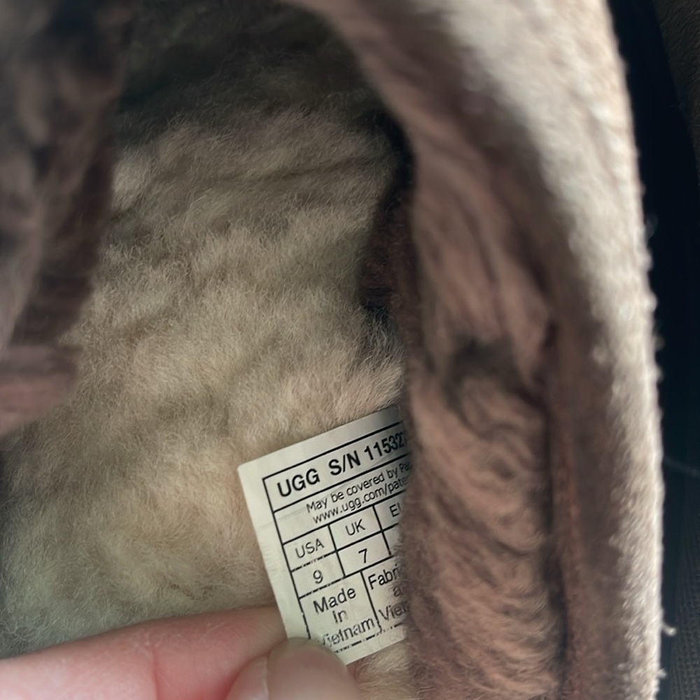 UGG Brown Suede Platform Mule Slippers - Picture 3 of 8